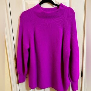 J Jill purple cashmere sweater XL